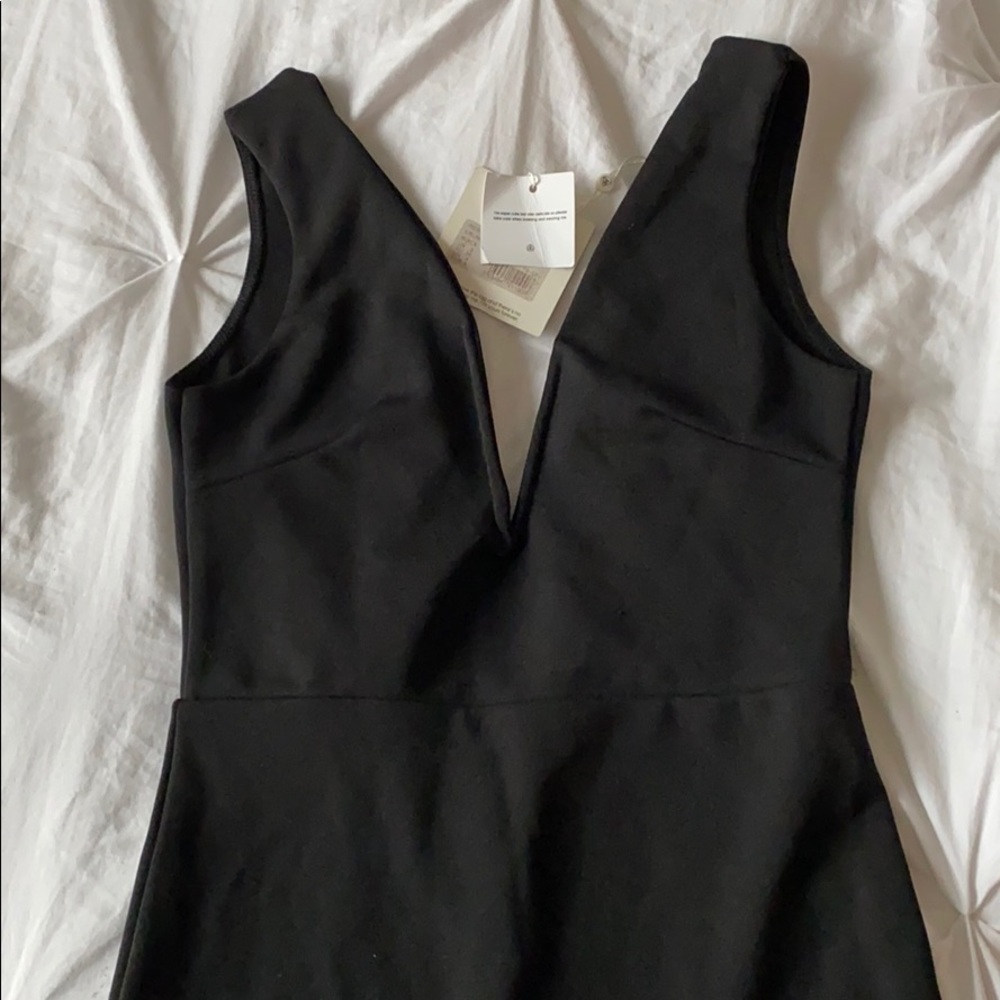 Missguided black formal dress